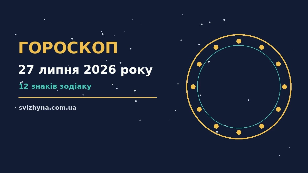 Зоряне небо над містом у понеділок, 27 липня 2026 року, як символ пошуку спокійних рішень