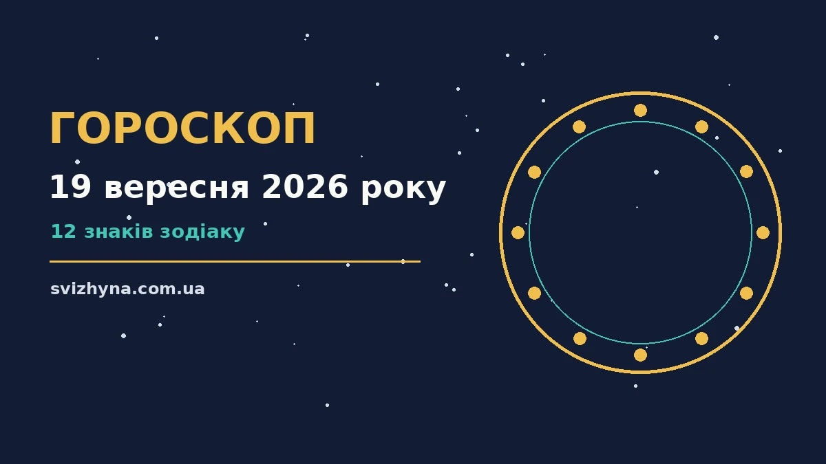 Гороскоп на 19 вересня 2026 року: поради для кожного знака для спокійних і точних рішень