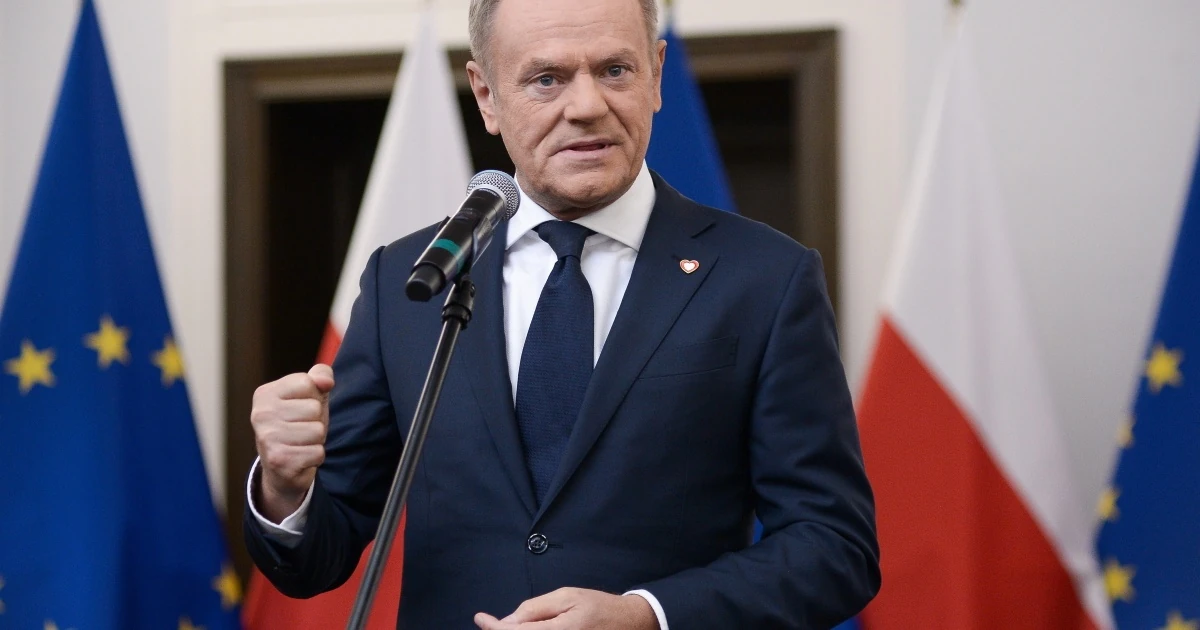 Прем'єр-міністр Польщі Дональд Туск під час пресконференції