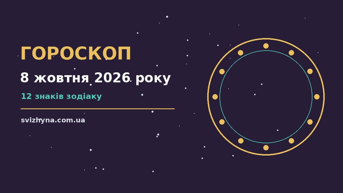 Гороскоп на 8 жовтня 2026 року: поради для кожного знака для спокійних і точних рішень